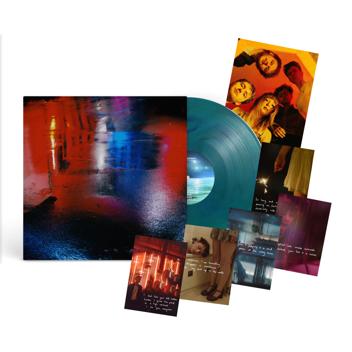 Night Swimming - No Place To Land Deluxe Edition Vinyl + SIGNED Print & Lyric Postcards