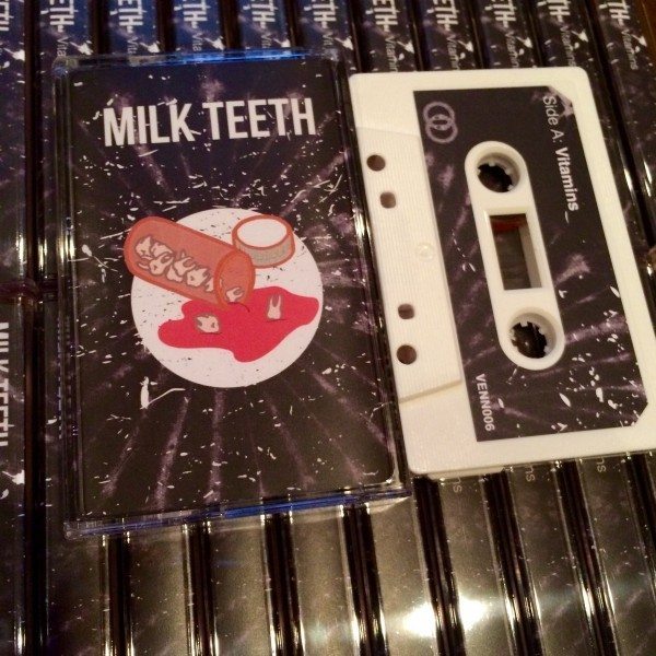 Milk Teeth Vitmains Cassette Tape Venn Records White