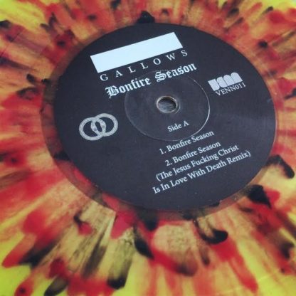 Gallows - Bonfire Season - Transparent Yellow Red Black Splatter - Venn Records