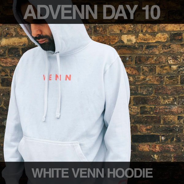 AdVENN Day 10 - White Venn Hoodie