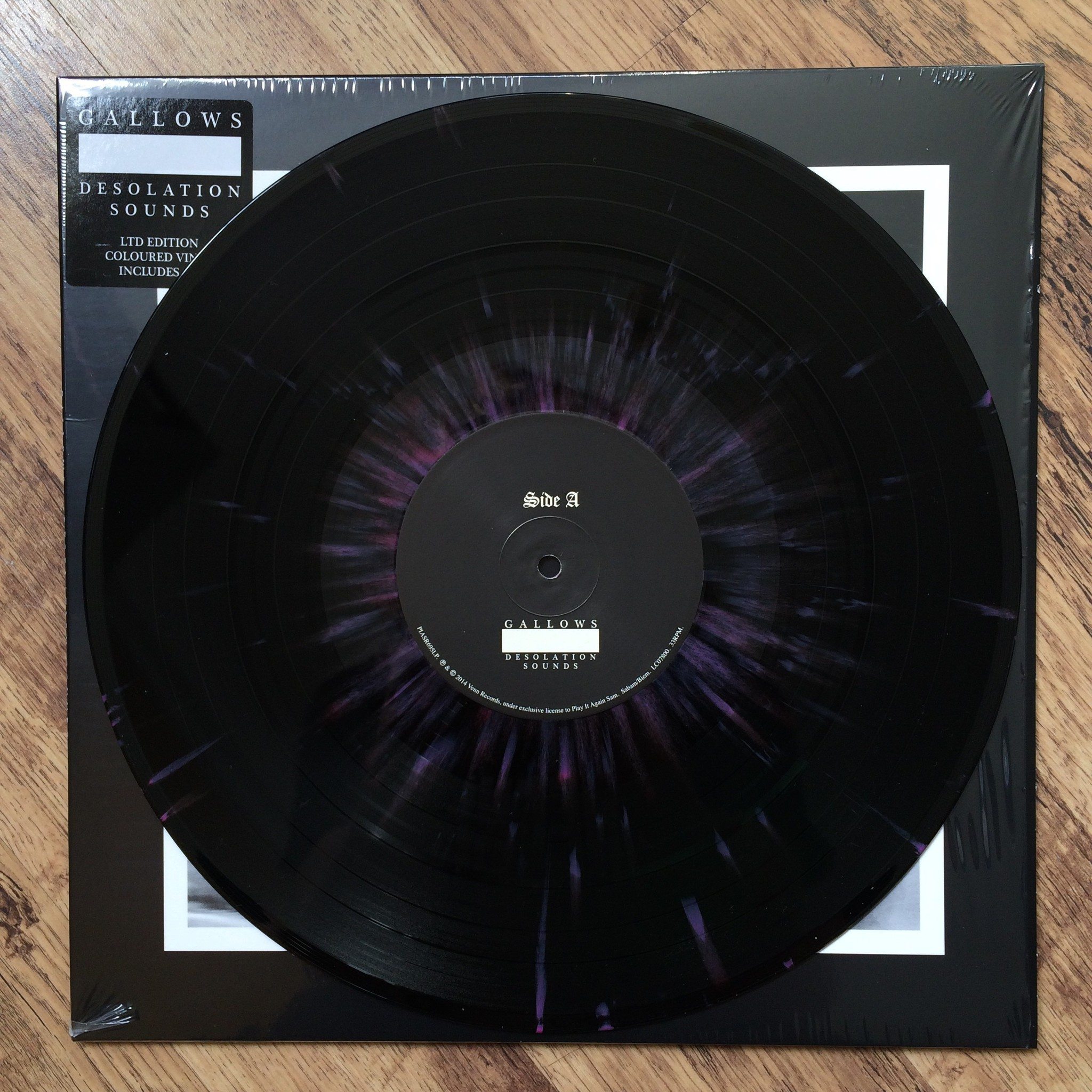 Gallows - Desolation Sounds Vinyl - Purple on black wax - Venn Records